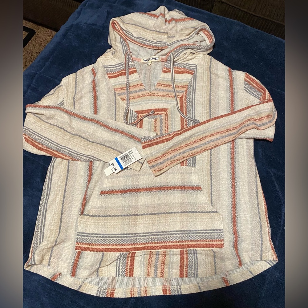 Wallflower Lightweight Poncho Knit Pullover